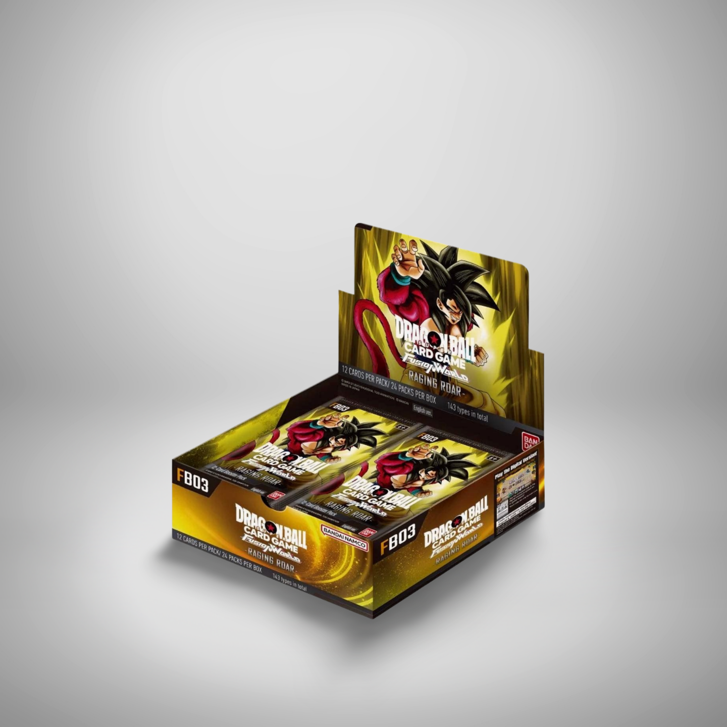 Booster Raging Masters Raging Roar Booster Box FB03 – Dragonballcardgame.com
