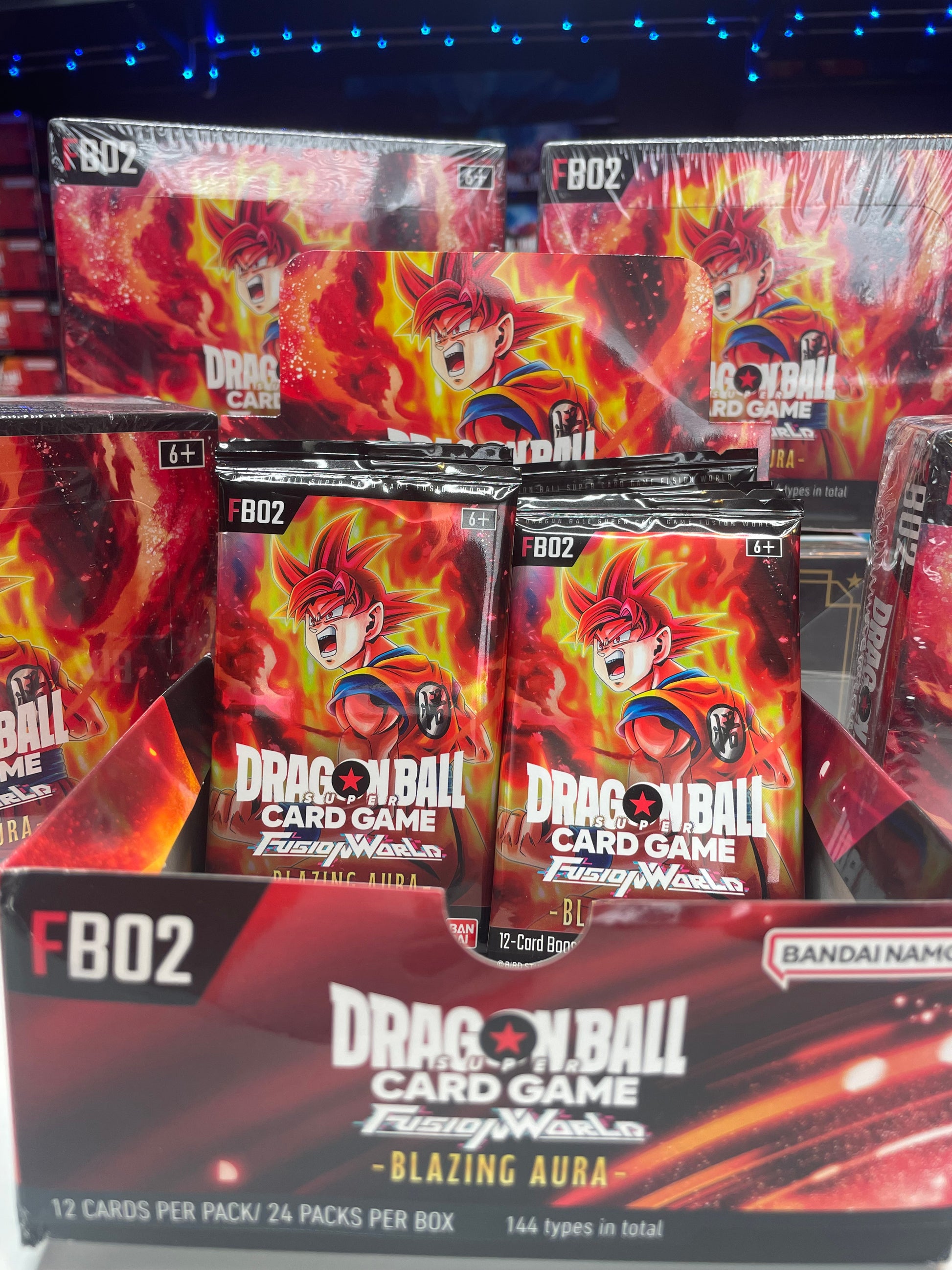 blazing aura booster box DRAGON BALL SUPER FUSION WORLD: BLAZING AURA BOOSTER FB02 Acrylic Display Case