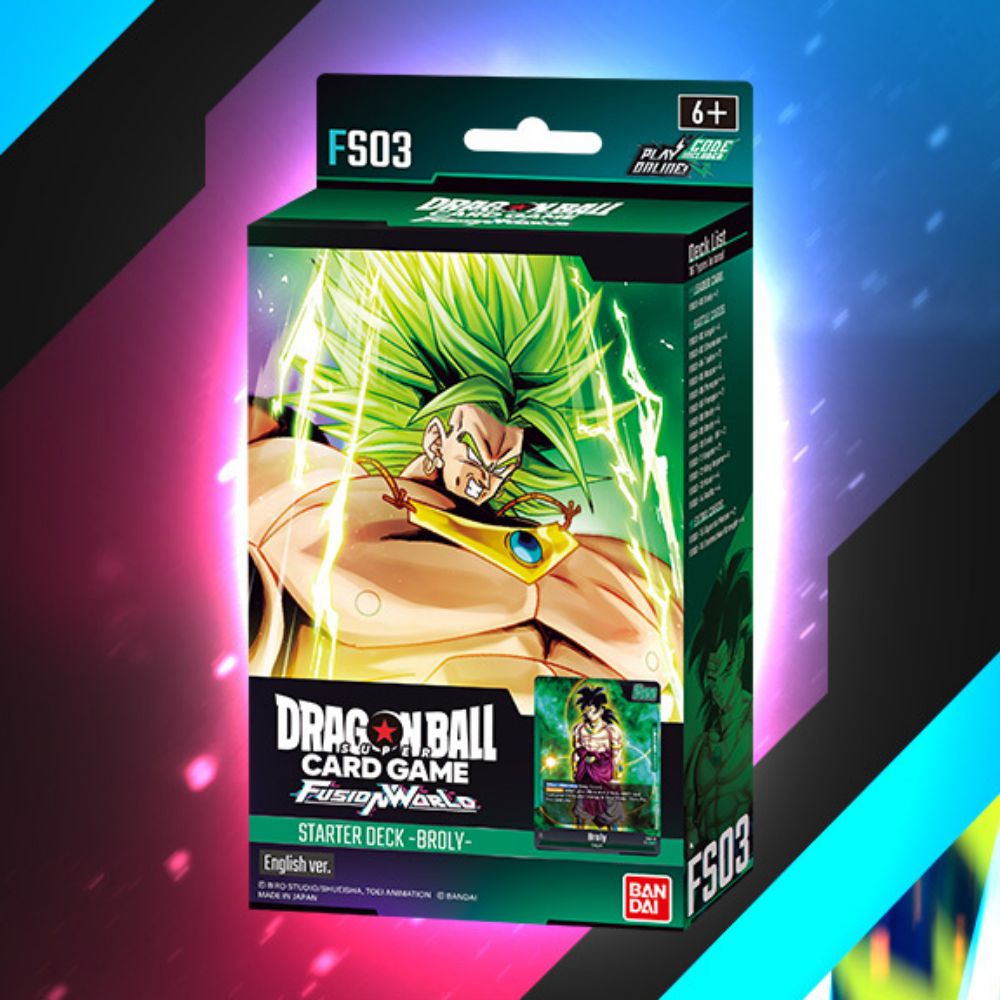 dragon ball super card game broly starter deck DBS-SD08 Rising (2019) play action right out of the box Starter Deck 3: Broly -